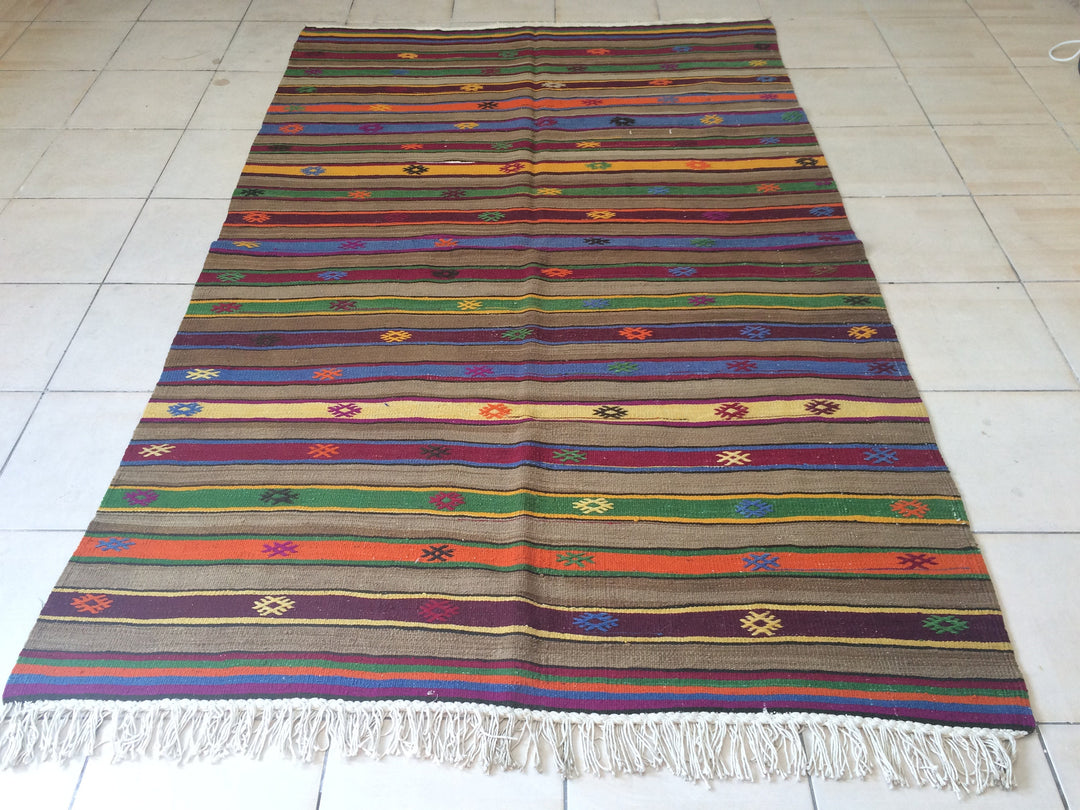 Turkish Oushak Rug 2'6" x 12'0" Hand-Knotted detail