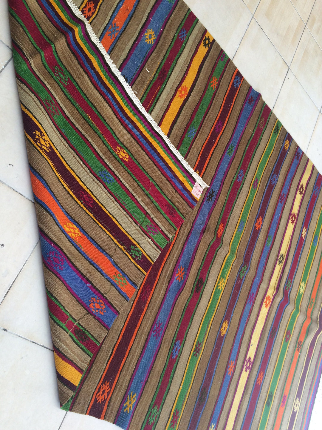 Turkish Oushak Rug 2'6" x 12'0" Hand-Knotted field