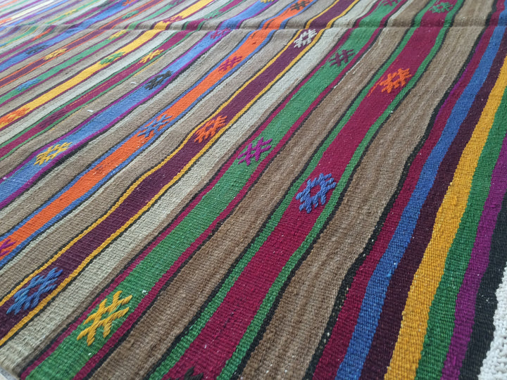 Turkish Oushak Rug 2'6" x 12'0" Hand-Knotted view 9