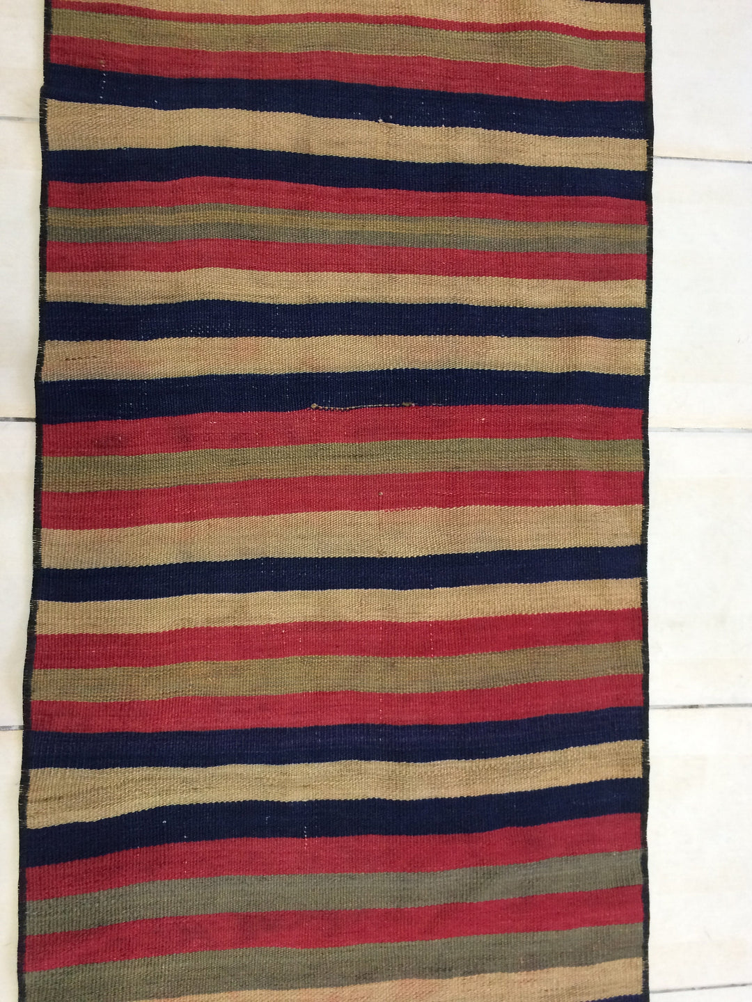 Beige Turkish Runner Rug 2' 5" x 10' 4" Hand-Knotted texture