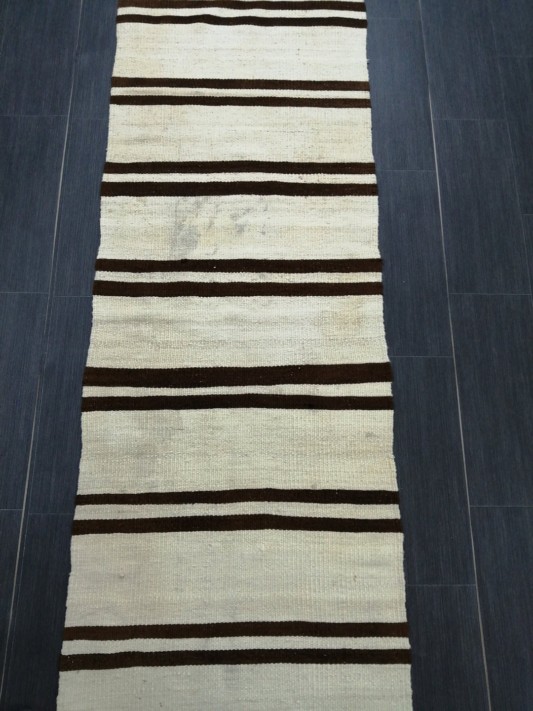 Rust Turkish Runner Rug 2' 4" x 9' 1" Hand-Knotted pattern