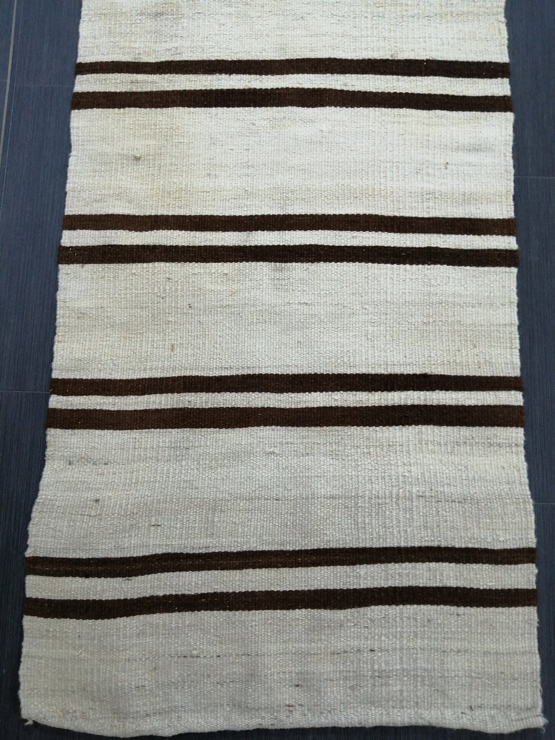 Rust Turkish Runner Rug 2' 4" x 9' 1" Hand-Knotted close-up