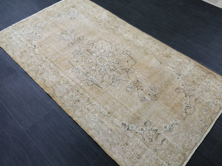 Rust Turkish Runner Rug 3' 8" x 6' 7" Hand-Knotted