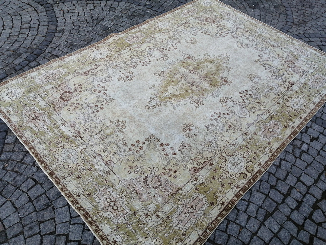 Green Turkish Runner Rug 8' 5" x 12' 4" Hand-Knotted | No. WR32914