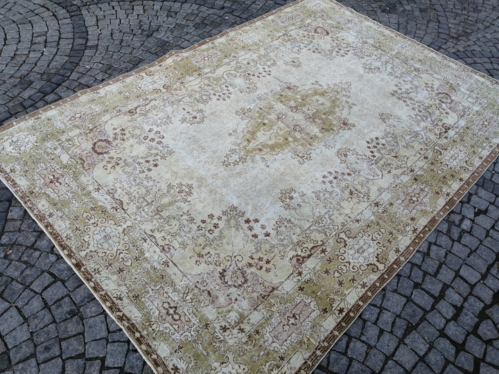 Green Turkish Runner Rug 8' 5" x 12' 4" Hand-Knotted | No. WR32914