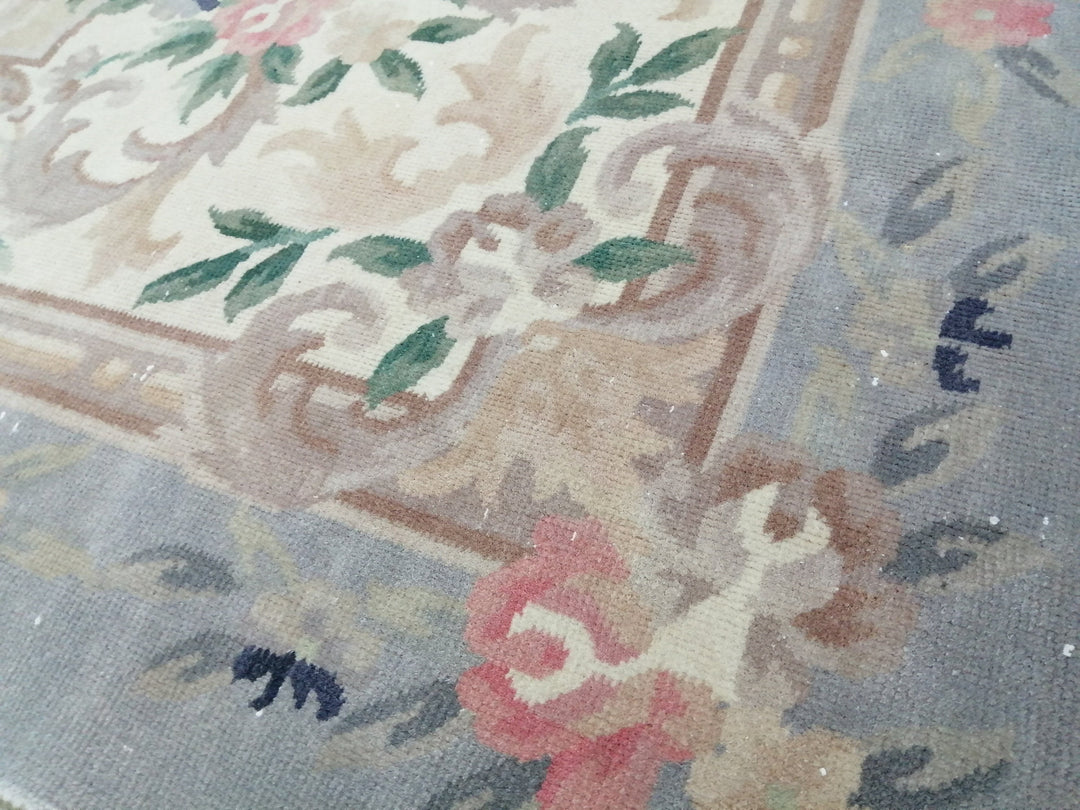 Rust Turkish Vintage Rug 9' 9" x 12' 10" Hand-Knotted field