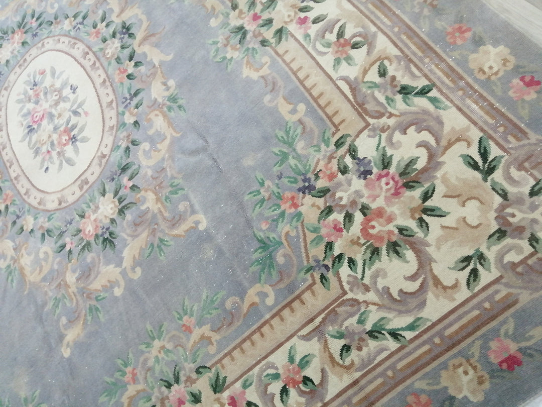Rust Turkish Vintage Rug 9' 9" x 12' 10" Hand-Knotted view 9