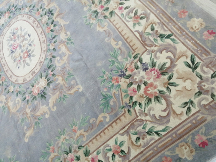 Rust Turkish Vintage Rug 9' 9" x 12' 10" Hand-Knotted view 9