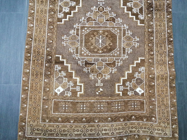 Turkish Runner Rug 3' 4" x 6' 3" Hand-Knotted view