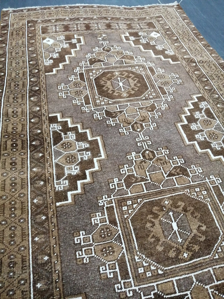 Turkish Runner Rug 3' 4" x 6' 3" Hand-Knotted view 9