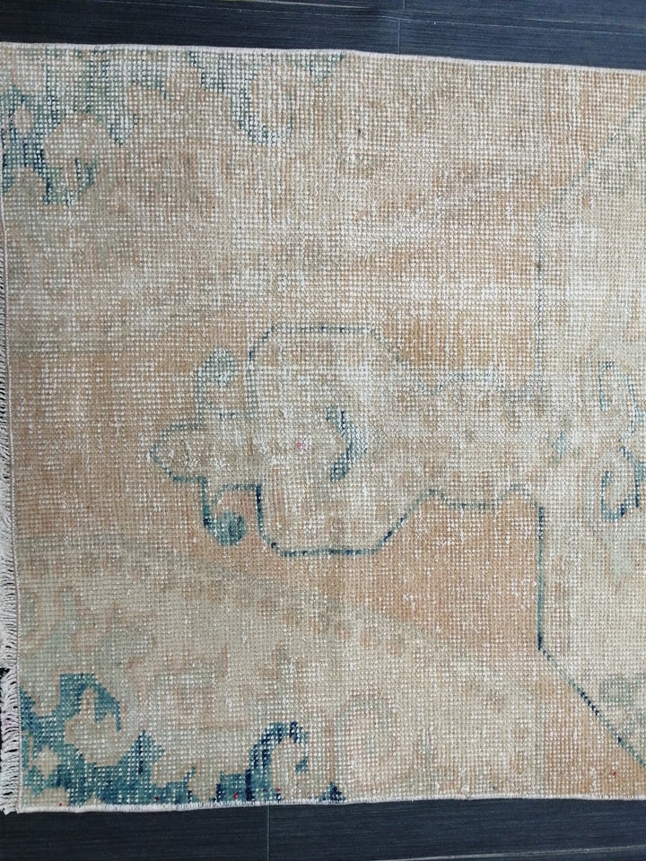 Rust Turkish Runner Rug 2' 9" x 6' 6" Hand-Knotted field