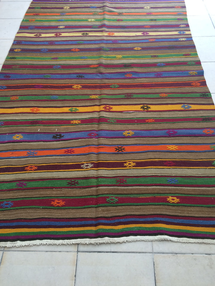 Turkish Oushak Rug 2'6" x 12'0" Hand-Knotted reverse