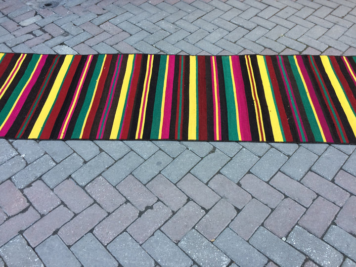 Beige Turkish Runner Rug 2' 7" x 10' 5" Hand-Knotted view