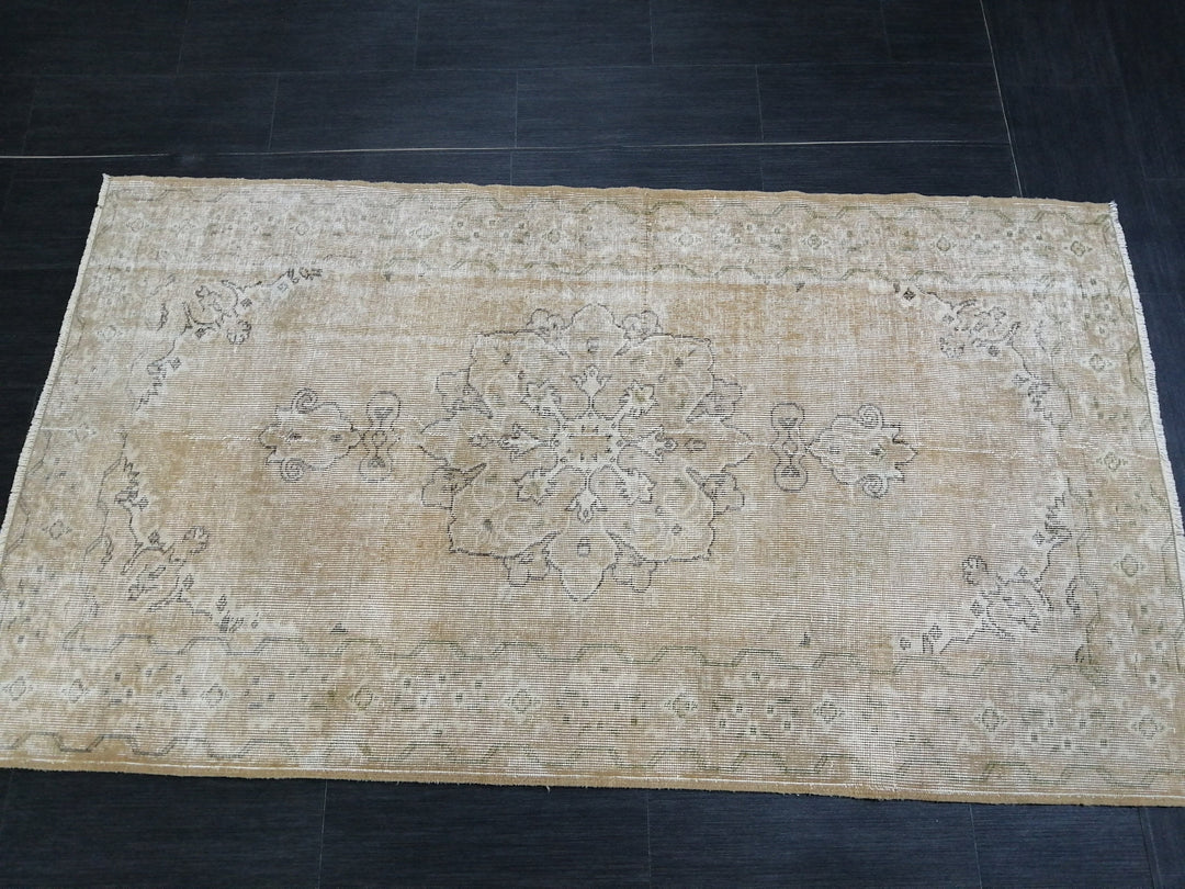 Rust Turkish Runner Rug 3' 8" x 6' 7" Hand-Knotted view 9