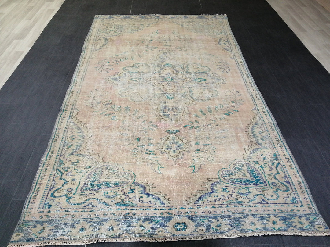 Rust Turkish Runner Rug 5' 5" x 9' 6" Hand-Knotted