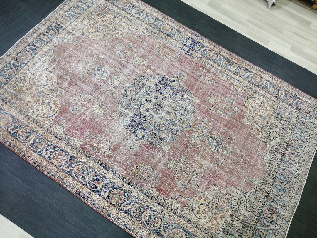 Rust Oushak Rug 7' x 10' - No. WR91674