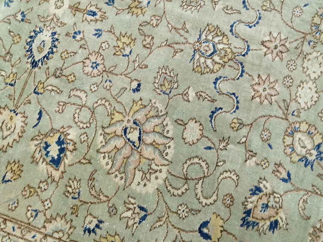 Blue Turkish Oushak Rug 6' 4" x 8' 5" Hand-Knotted | No. WR24663