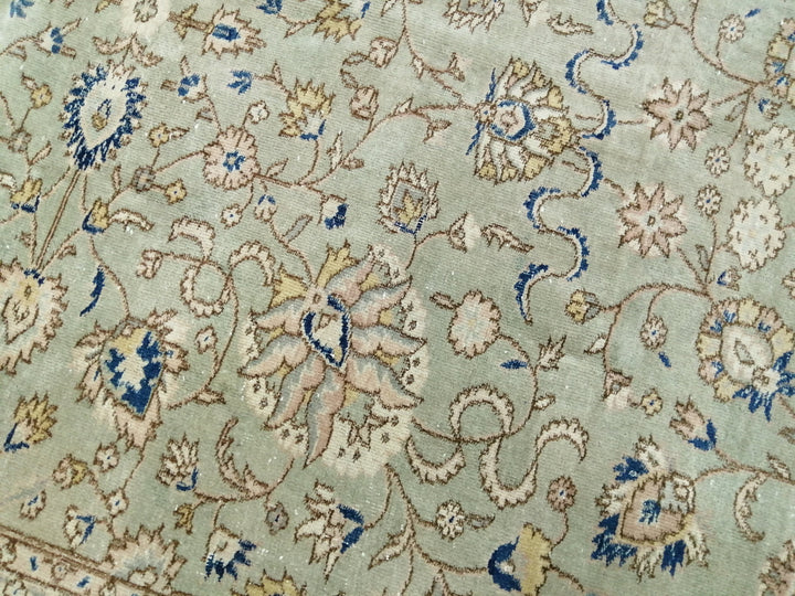Blue Turkish Oushak Rug 6' 4" x 8' 5" Hand-Knotted | No. WR24663