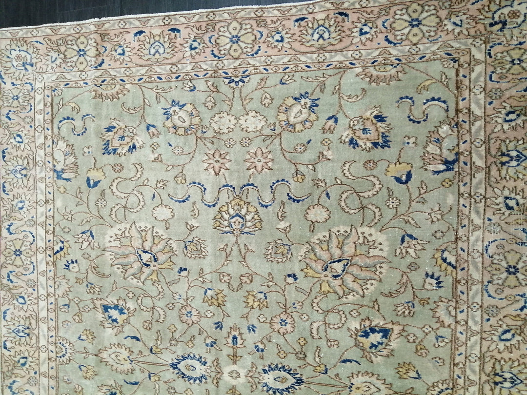 Blue Turkish Oushak Rug 6' 4" x 8' 5" Hand-Knotted | No. WR24663