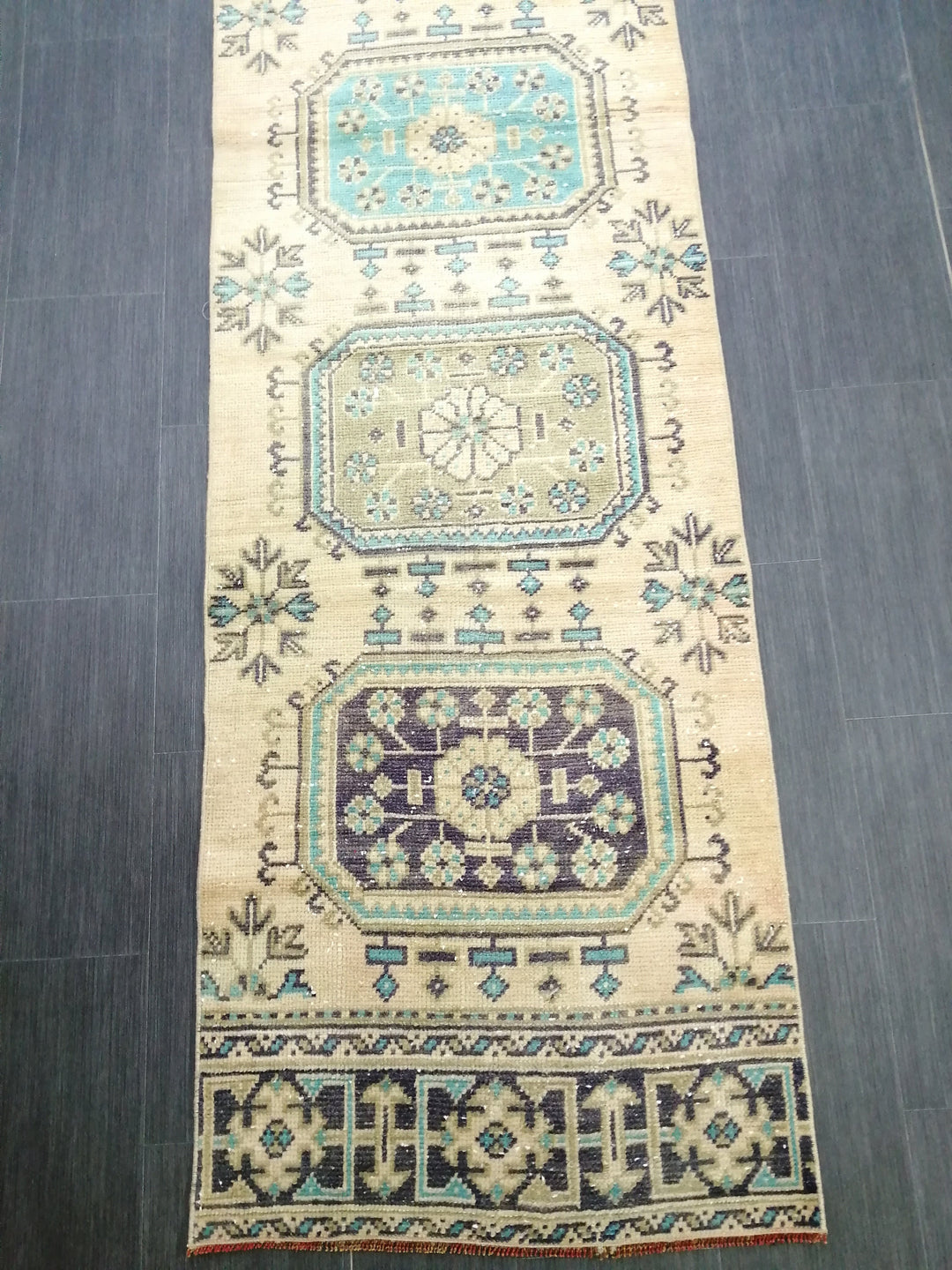 Turkish Runner Rug 2' 6" x 10' 5" Hand-Knotted view