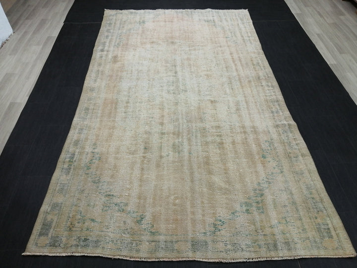 Rust Turkish Oushak Rug 6' x 10' 4" Hand-Knotted