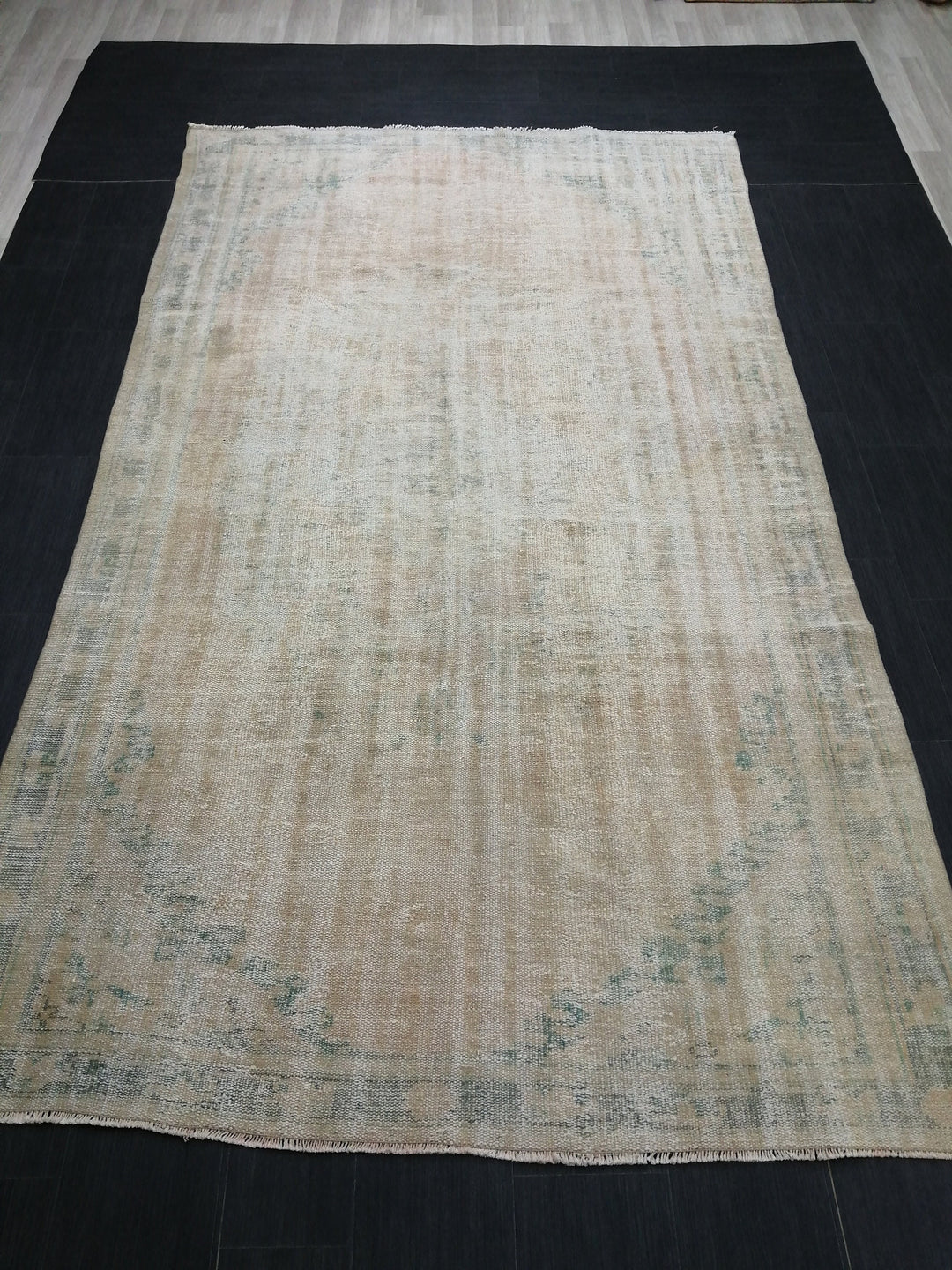 Rust Turkish Oushak Rug 6' x 10' 4" Hand-Knotted view