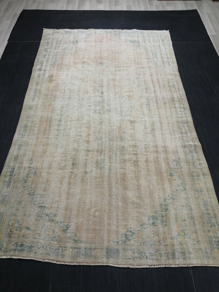 Rust Turkish Oushak Rug 6' x 10' 4" Hand-Knotted view