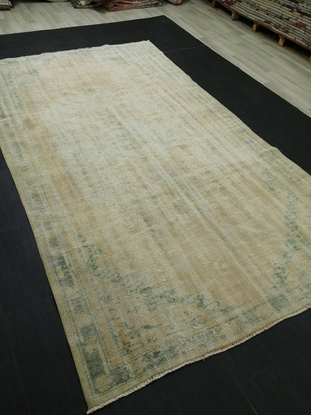 Rust Turkish Oushak Rug 6' x 10' 4" Hand-Knotted view 9