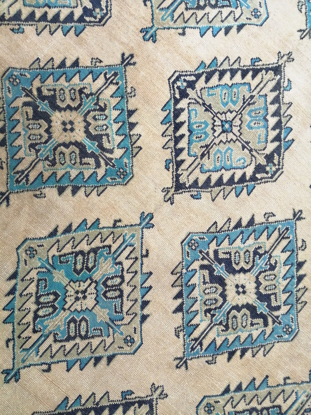 Blue Turkish Oushak Rug 7' 8" x 12' Hand-Knotted | No. WR96472