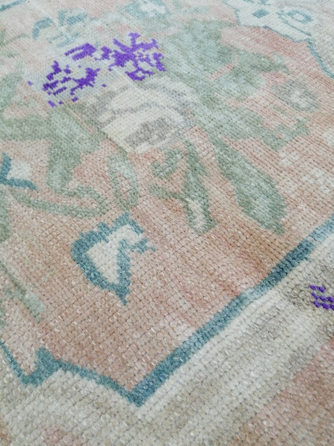 Beige Turkish Runner Rug 3' 5" x 5' Hand-Knotted view 9