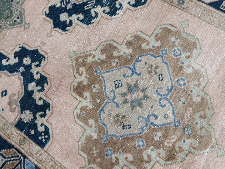 Beige Turkish Runner Rug 3' 4" x 6' Hand-Knotted | No. WR65433
