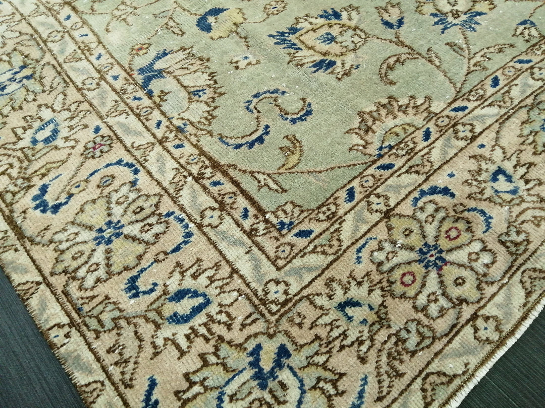 Blue Turkish Oushak Rug 6' 4" x 8' 5" Hand-Knotted | No. WR24663
