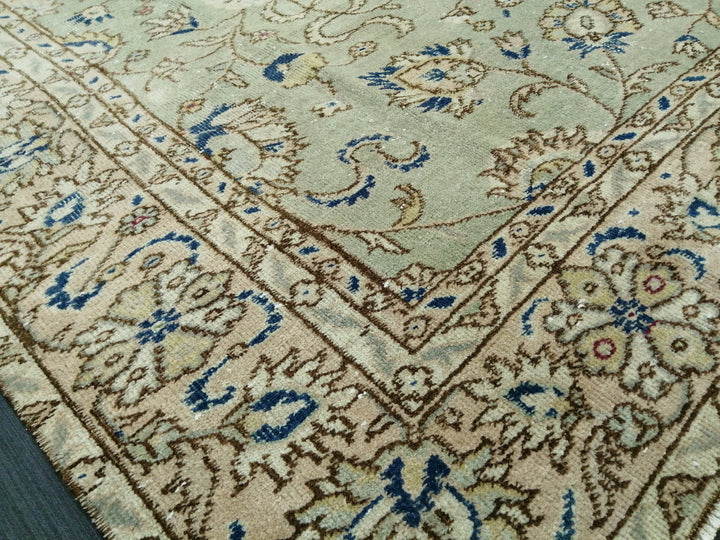 Blue Turkish Oushak Rug 6' 4" x 8' 5" Hand-Knotted | No. WR24663