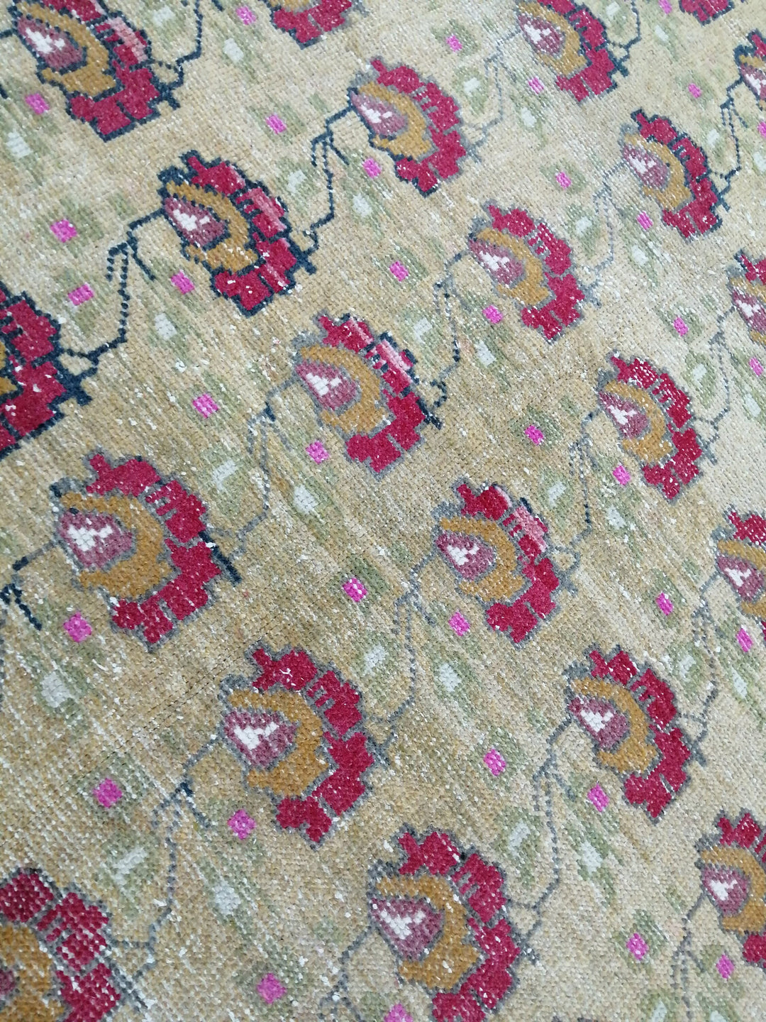 Rust Turkish Runner Rug 4' 3" x 9' 1" Hand-Knotted view