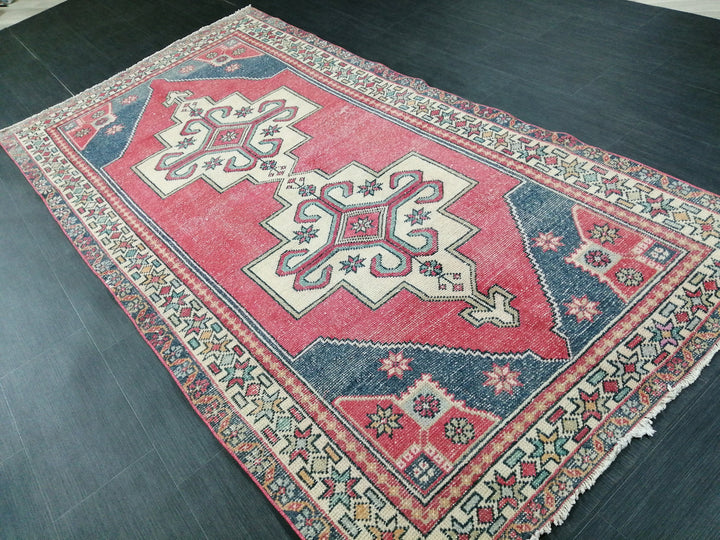 Tan Turkish Oushak Rug 4' 6" x 8' 8" Hand-Knotted