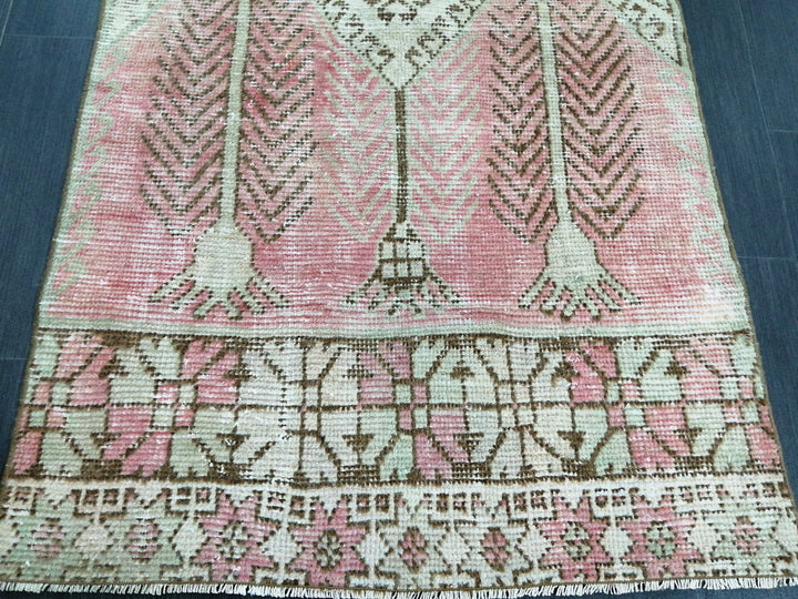 Green Turkish Runner Rug 3' x 11' 4" Hand-Knotted | No. WR36874