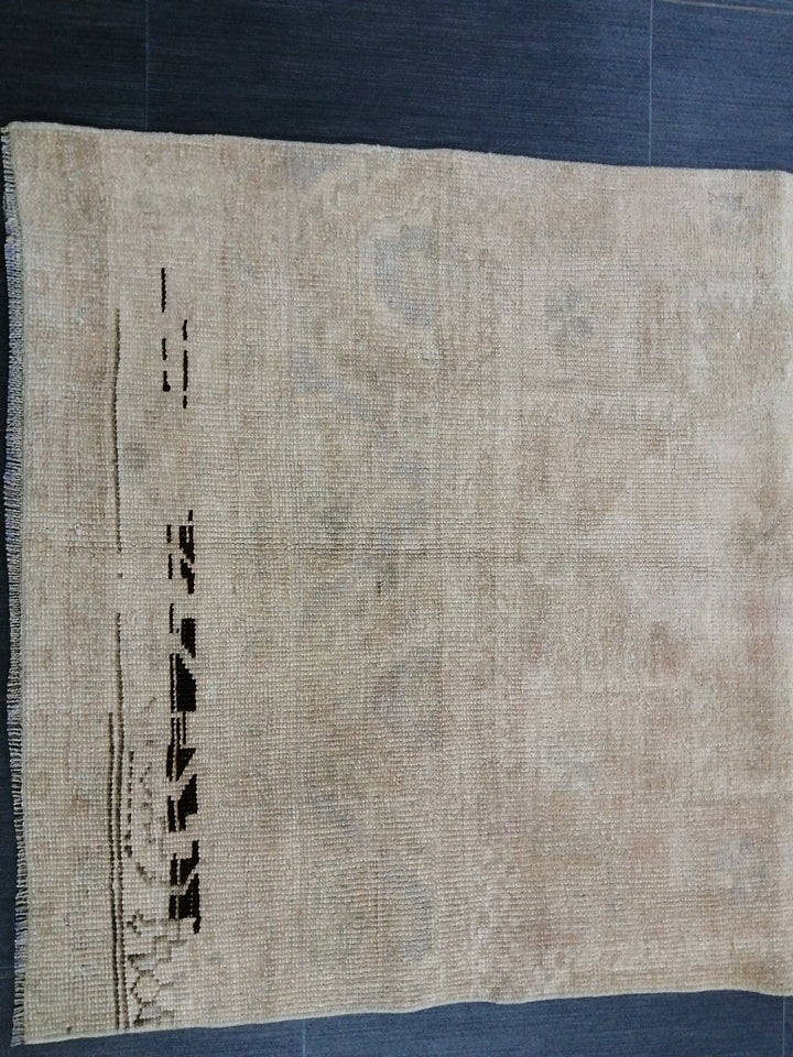 Beige Turkish Runner Rug 2' 9" x 9' 10" Hand-Knotted view