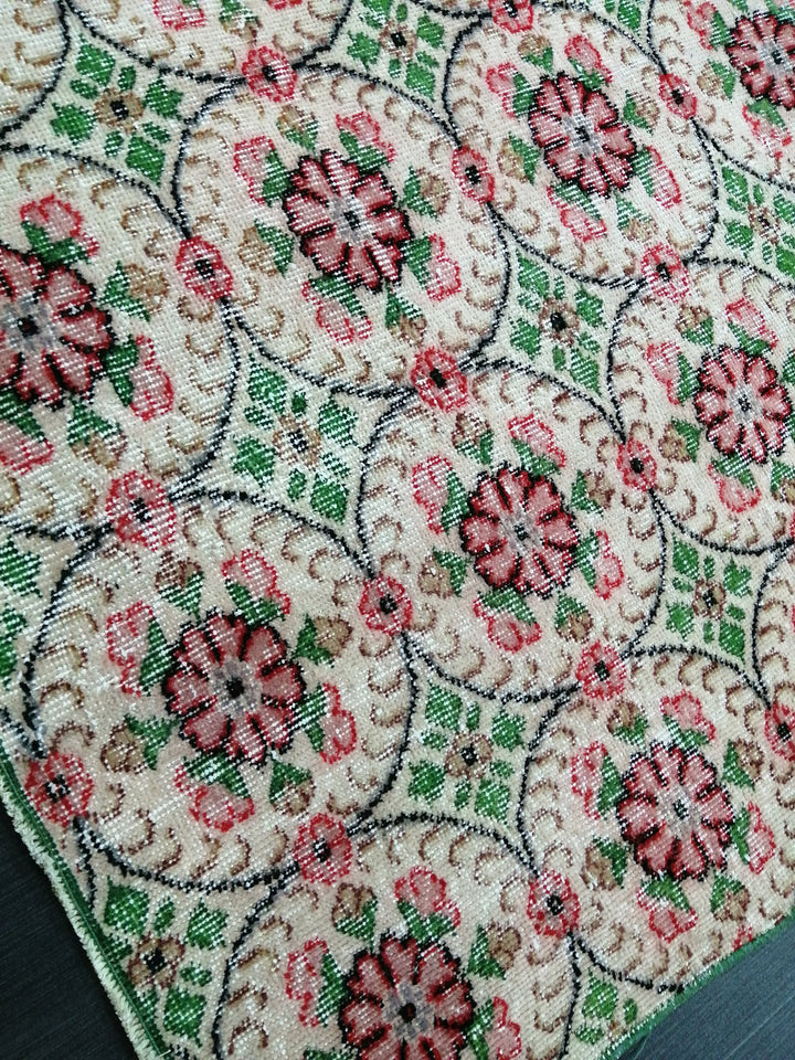 Green Turkish Runner Rug 5' 3" x 8' 6" Hand-Knotted | No. WR69632