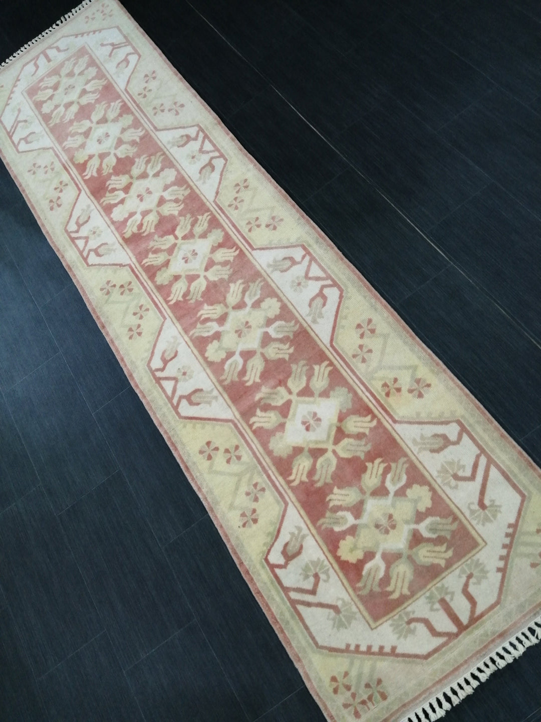 Beige Turkish Runner Rug 2' 7" x 9' 7" Hand-Knotted view 9