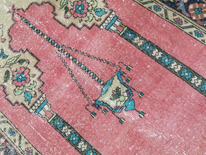 Rust Turkish Runner Rug 3' 10" x 5' 10" Hand-Knotted field