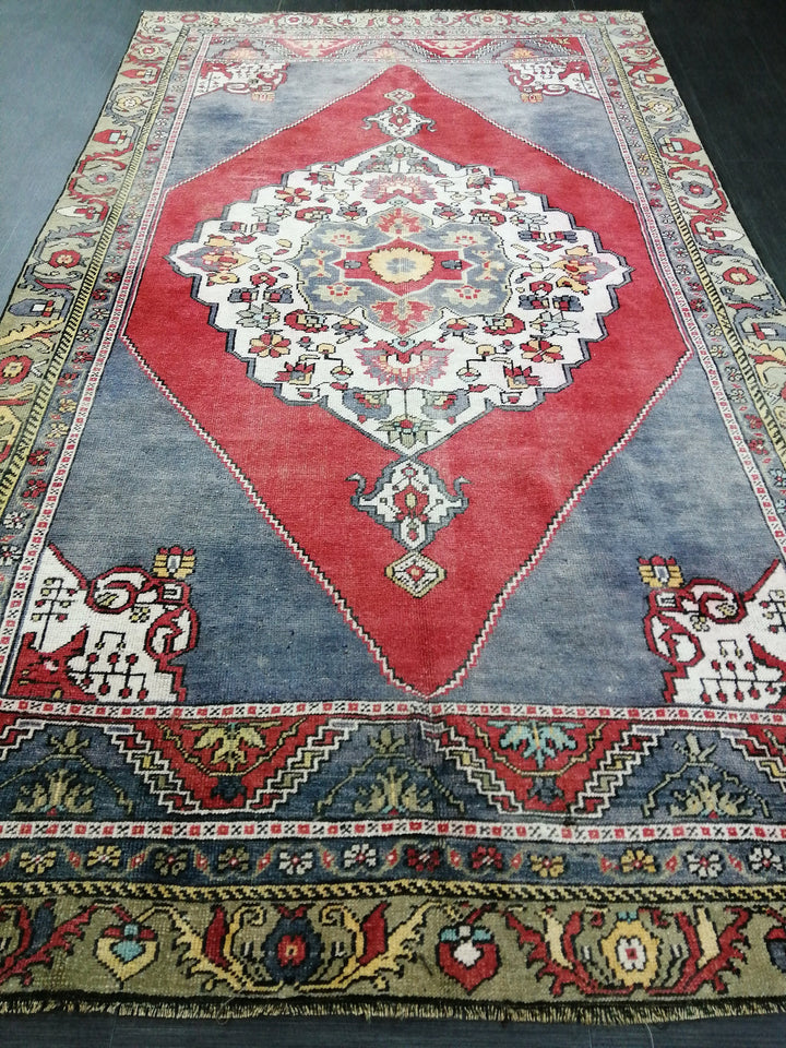 Turkish Runner Rug 5' 3" x 9' 2" Hand-Knotted reverse