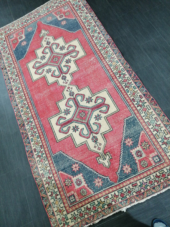 Tan Turkish Oushak Rug 4' 6" x 8' 8" Hand-Knotted field