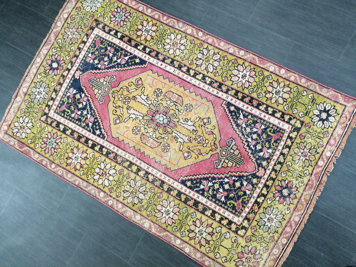 Rust Turkish Runner Rug 3' 7" x 5' 8" Hand-Knotted view 9