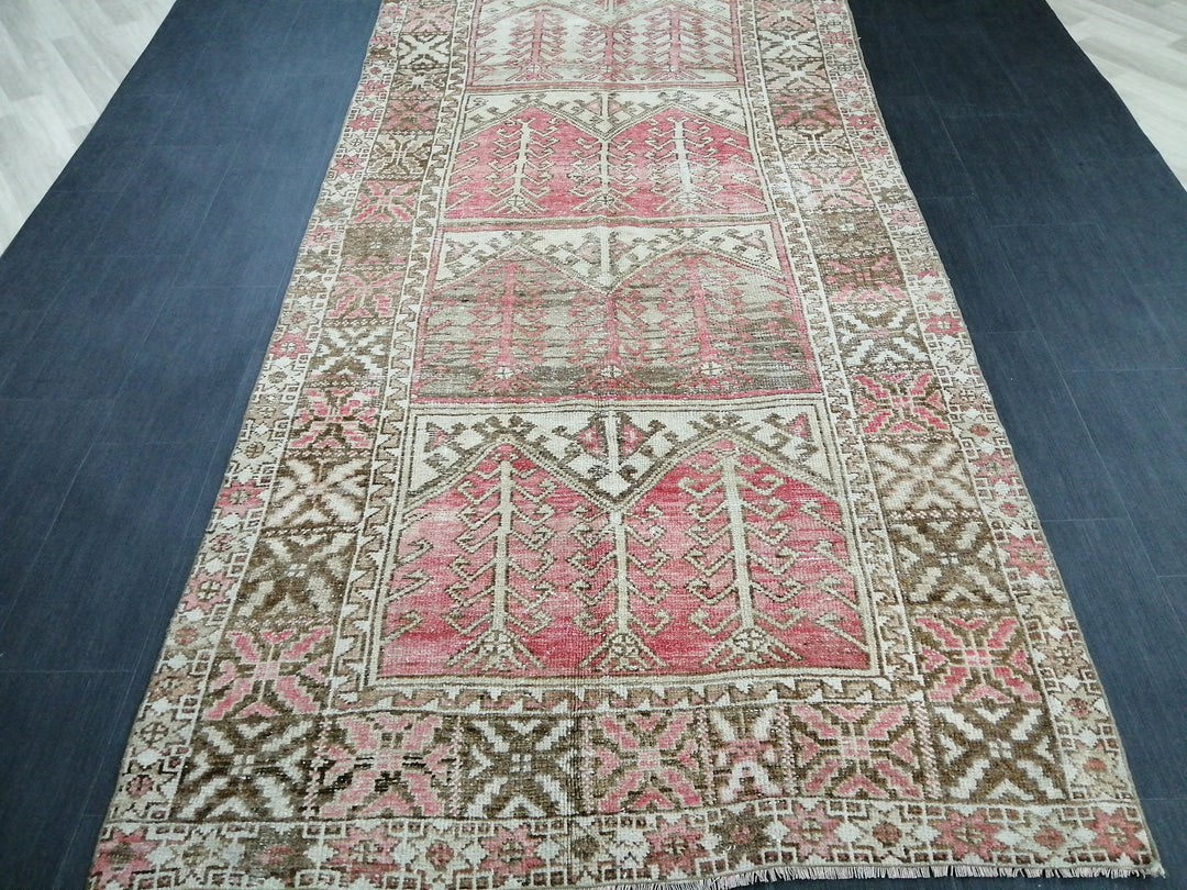 Turkish Runner Rug 5' x 10' 3" Hand-Knotted