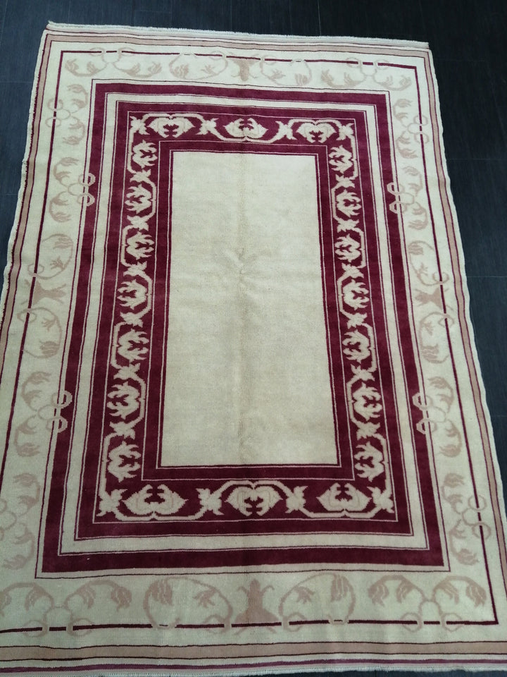 Rust Turkish Oushak Rug 5' 3" x 7' 5" Hand-Knotted view