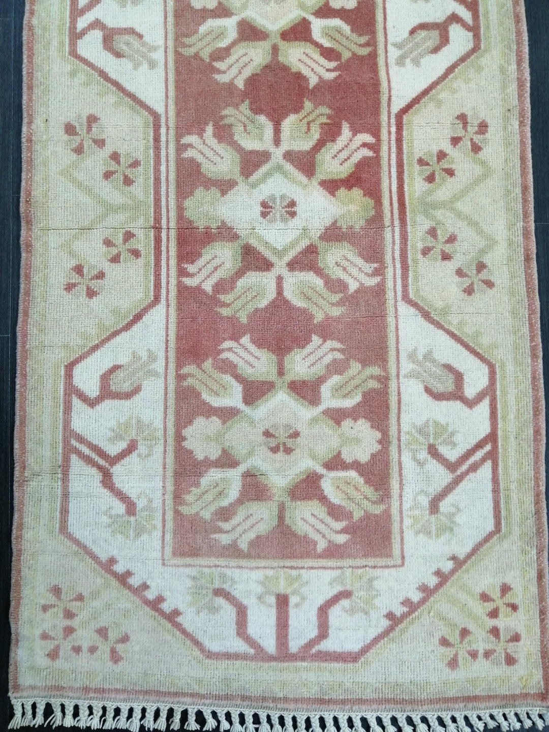 Beige Turkish Runner Rug 2' 7" x 9' 7" Hand-Knotted view