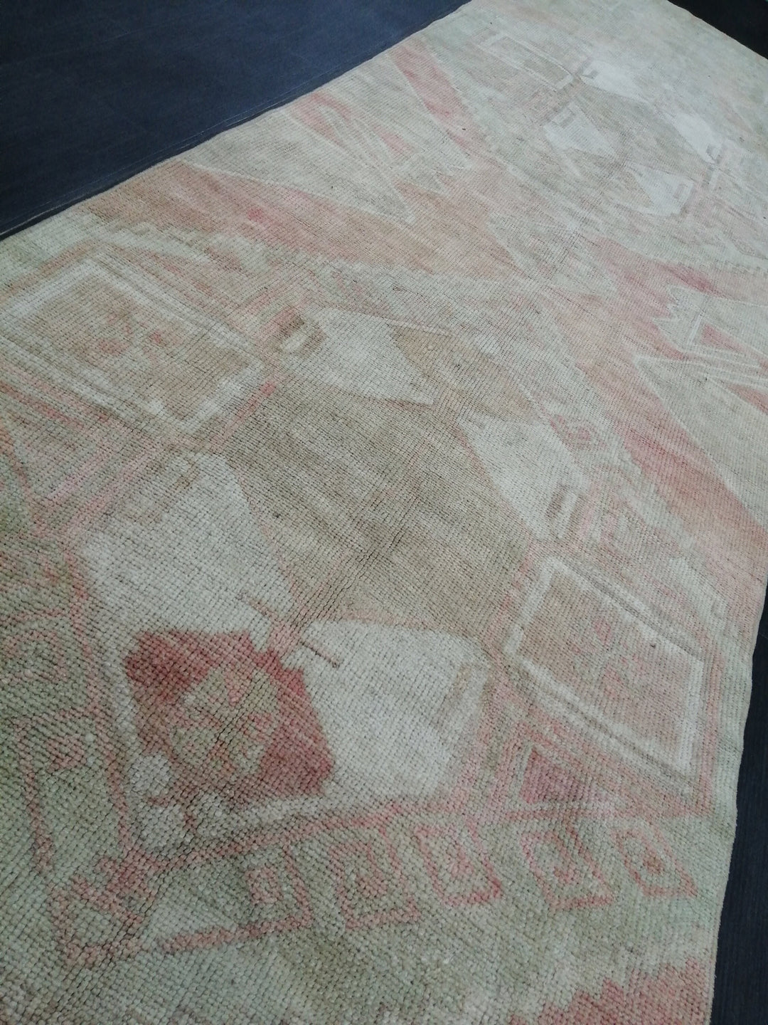 Beige Turkish Runner Rug 3' 4" x 11' 7" Hand-Knotted view 9