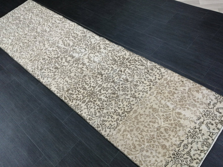 Rust Turkish Runner Rug 2' 8" x 9' 5" Hand-Knotted
