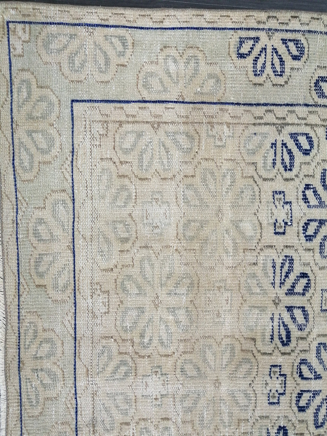 Blue Turkish Oushak Rug 6' 10" x 9' 5" Hand-Knotted | No. WR77629