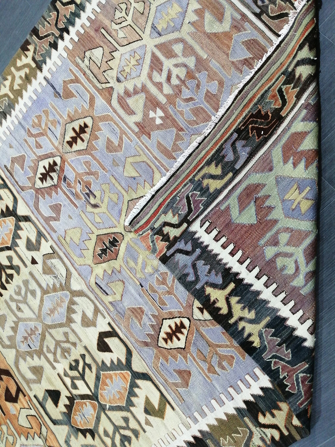 Rust Turkish Runner Rug 5' 9" x 9' 9" Hand-Knotted pattern